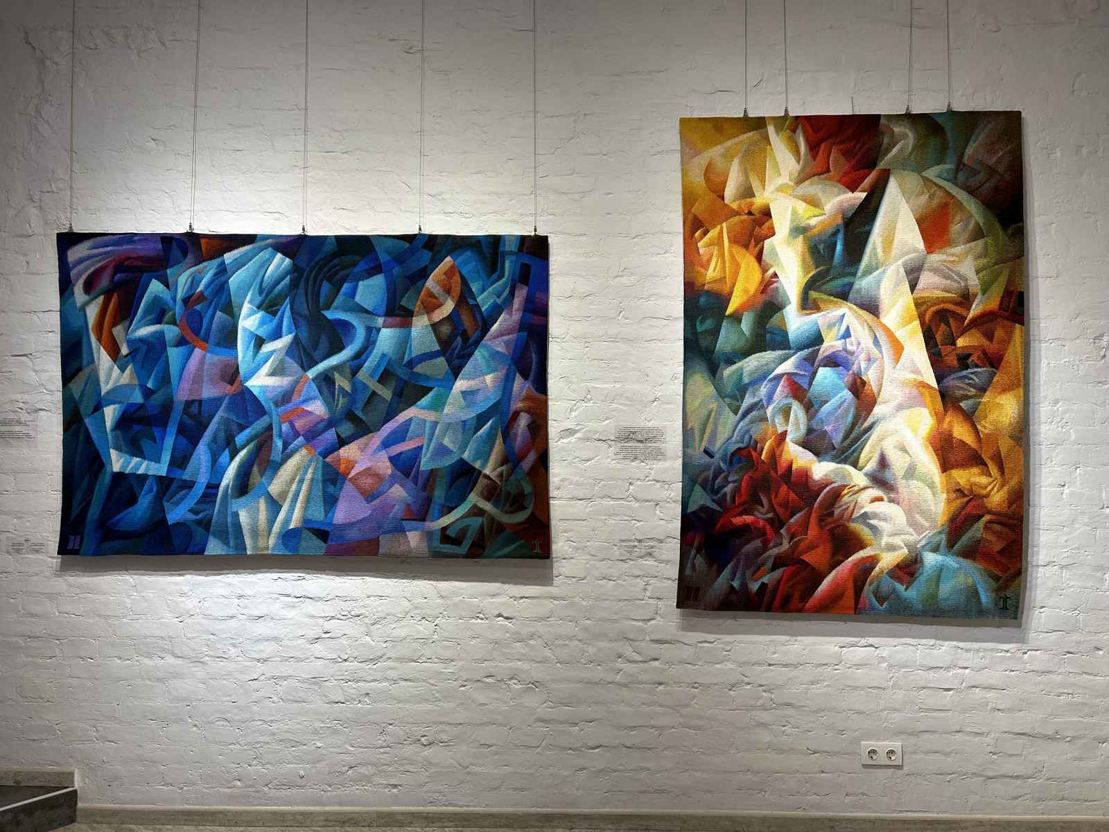Tapestries on display at Portal 11 Gallery, Kyiv. Tapestries on display at Portal 11 Gallery, Kyiv.